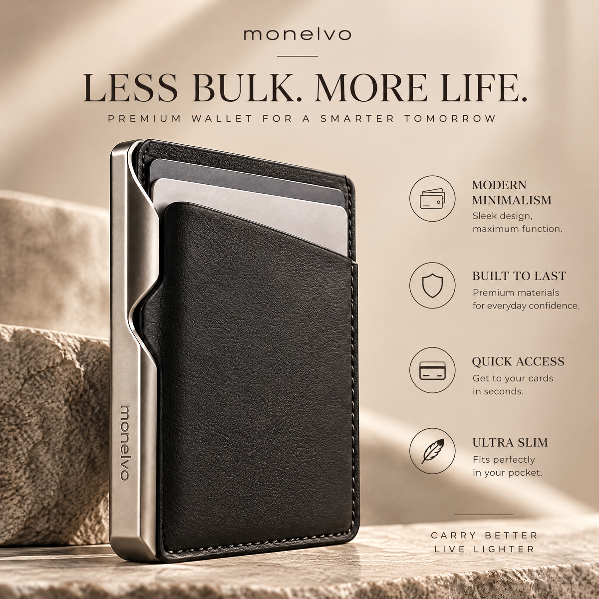 Monelvo™ Foldline Card Holder details