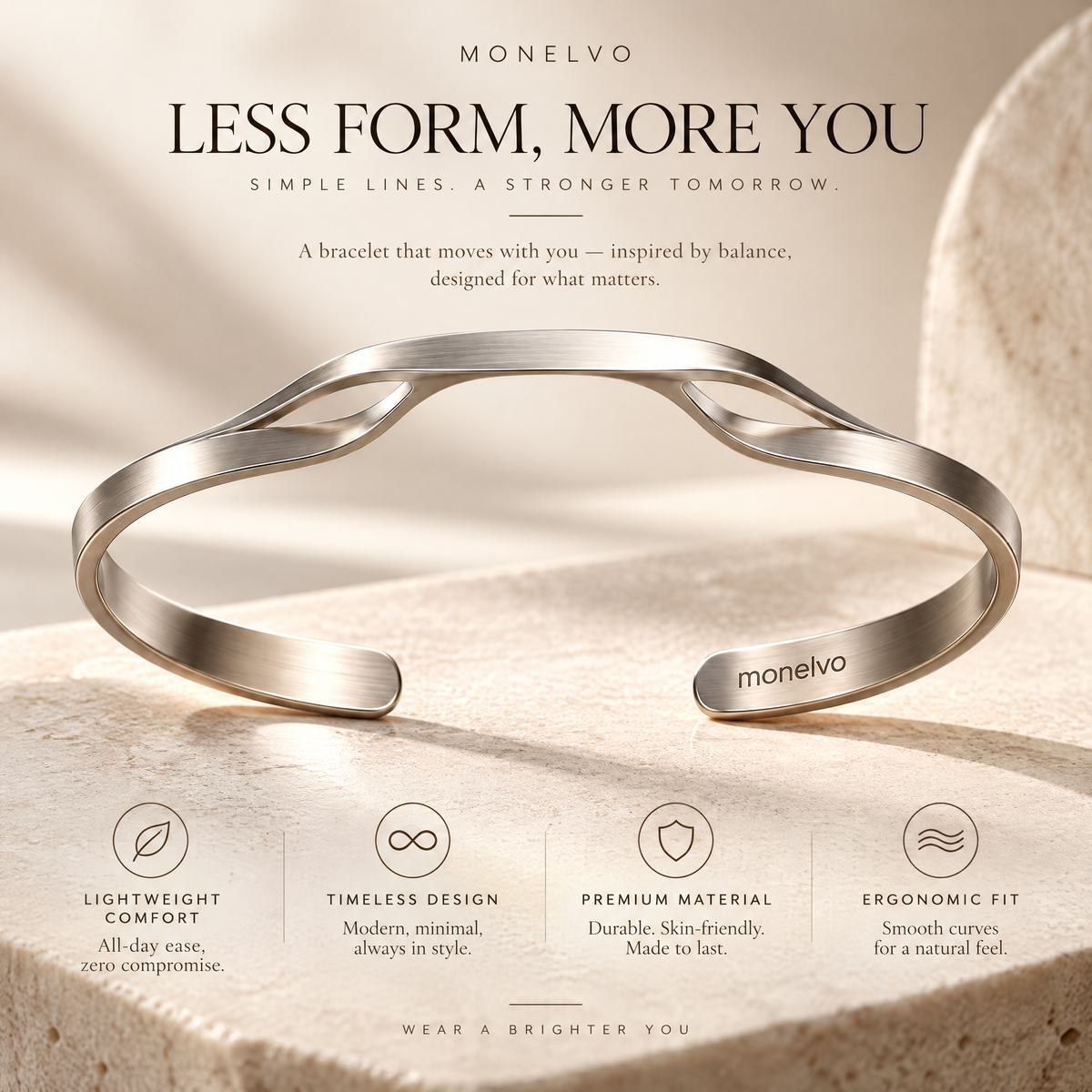 Monelvo™ Floating Bridge Cuff