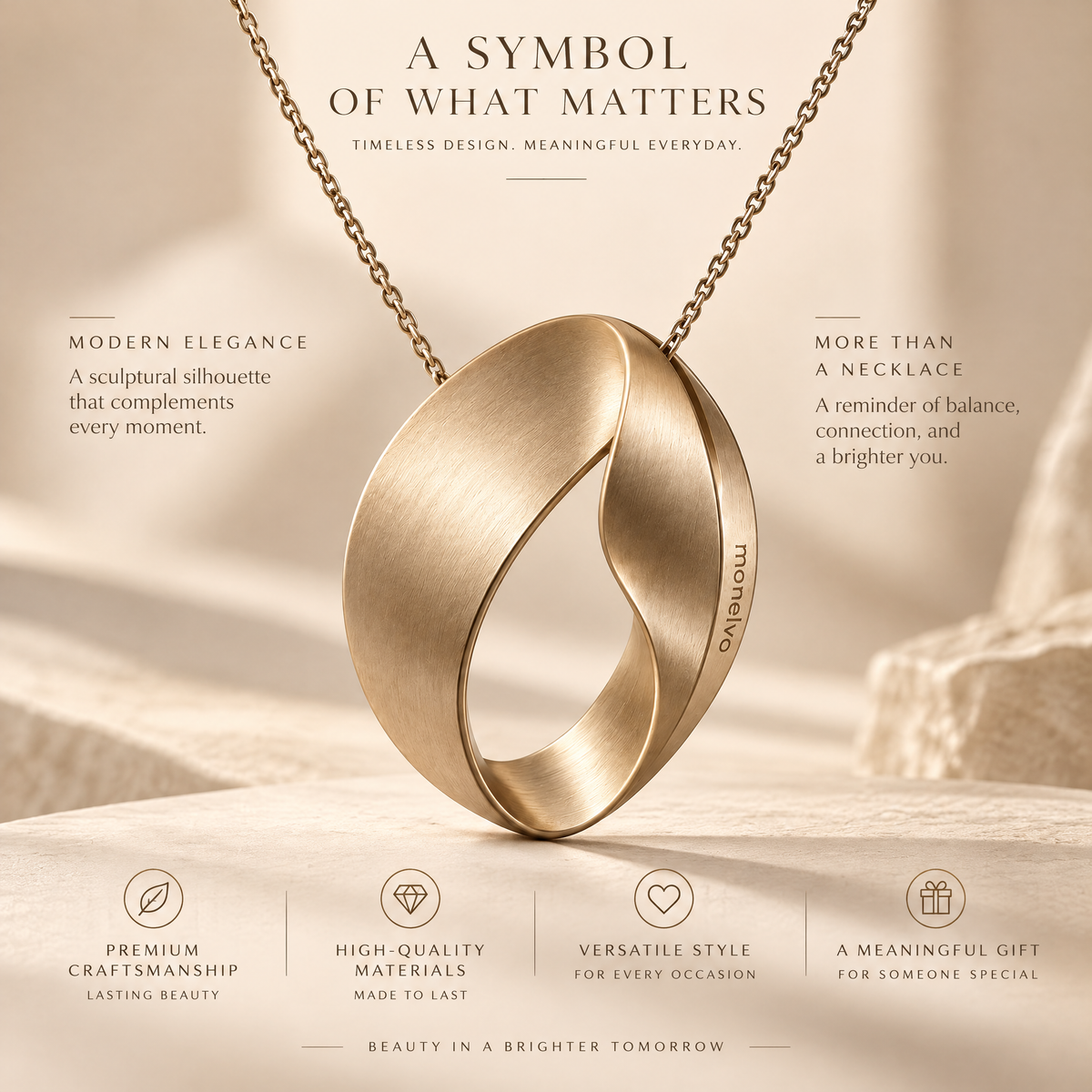 Monelvo™ Orbit Fold Pendant